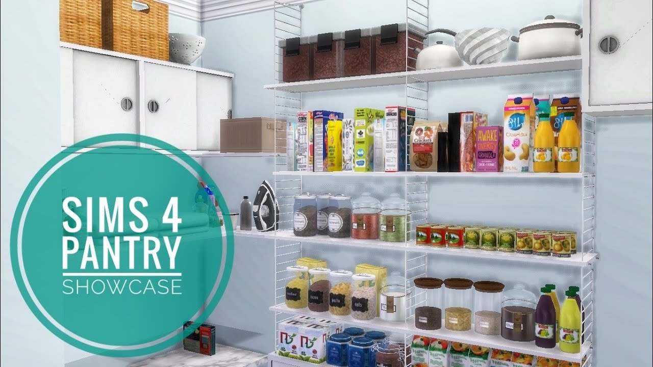 The Sims 4 Pantry room • CC links included build • Showcase