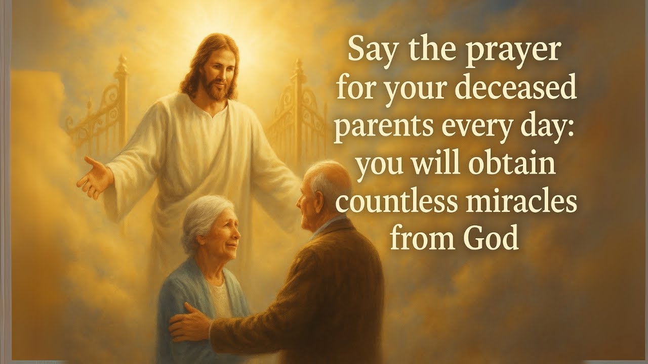 Say the prayer for your deceased parents every day: you will obtain countless miracles from God
