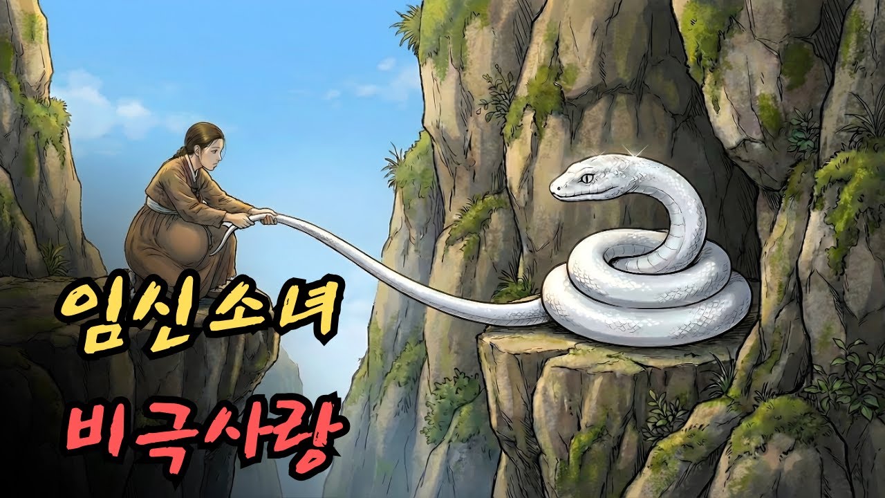 가난하고 임신한 소녀가 땔감을 모으던 중 우연히 절벽에 갇힌 뱀을 구해줍니다. 그리고 그 순간부터 비극적인 사랑 이야기가 시작됩니다. | 민담 | 전설 | 설화 | 옛날이야기