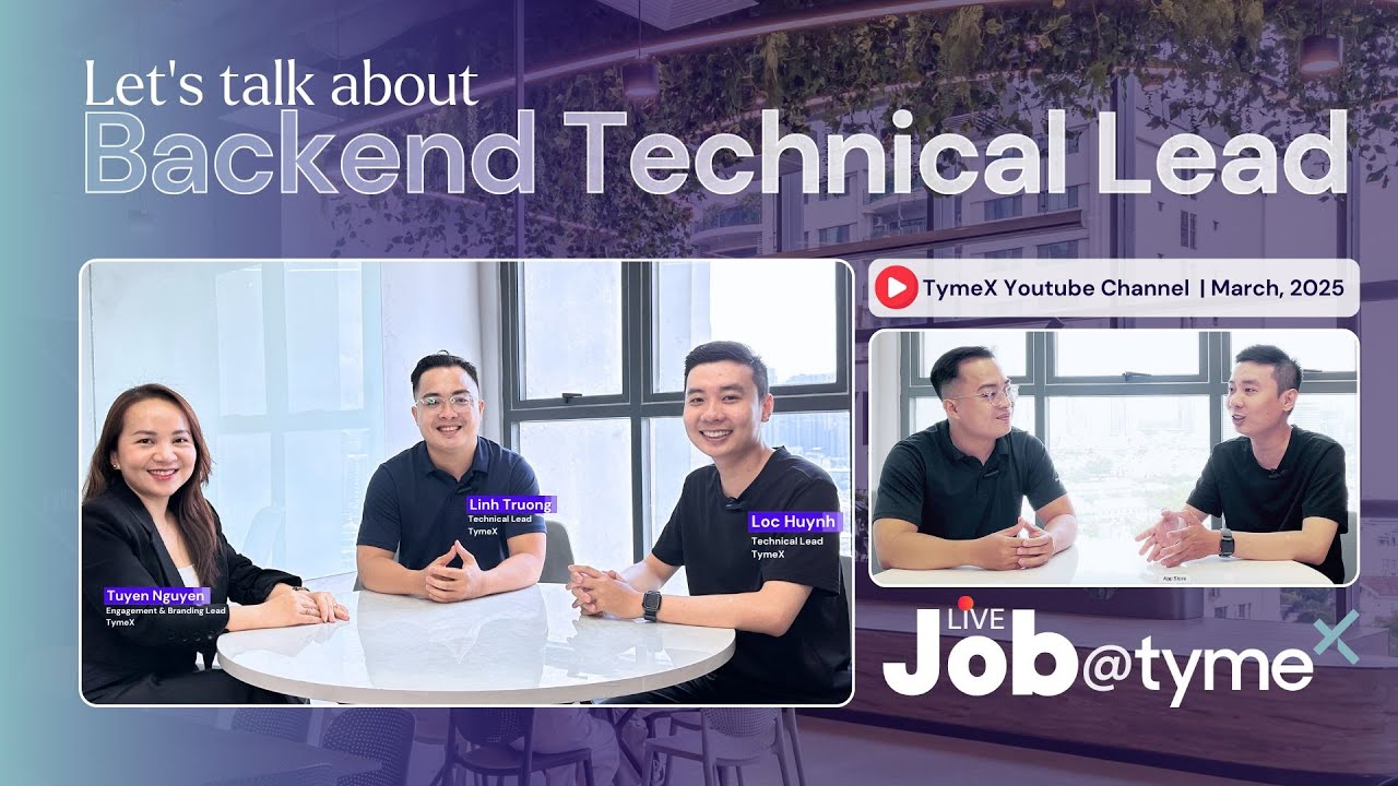Live Job at Tyme #6 | Backend Technical Lead - trailer #lifeattyme