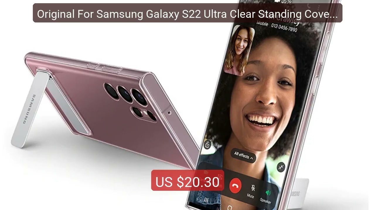 Original For Samsung Galaxy S22 Ultra Clear Standing Cover Tra... &mdash; Best Buy 2026 | Great Quality!