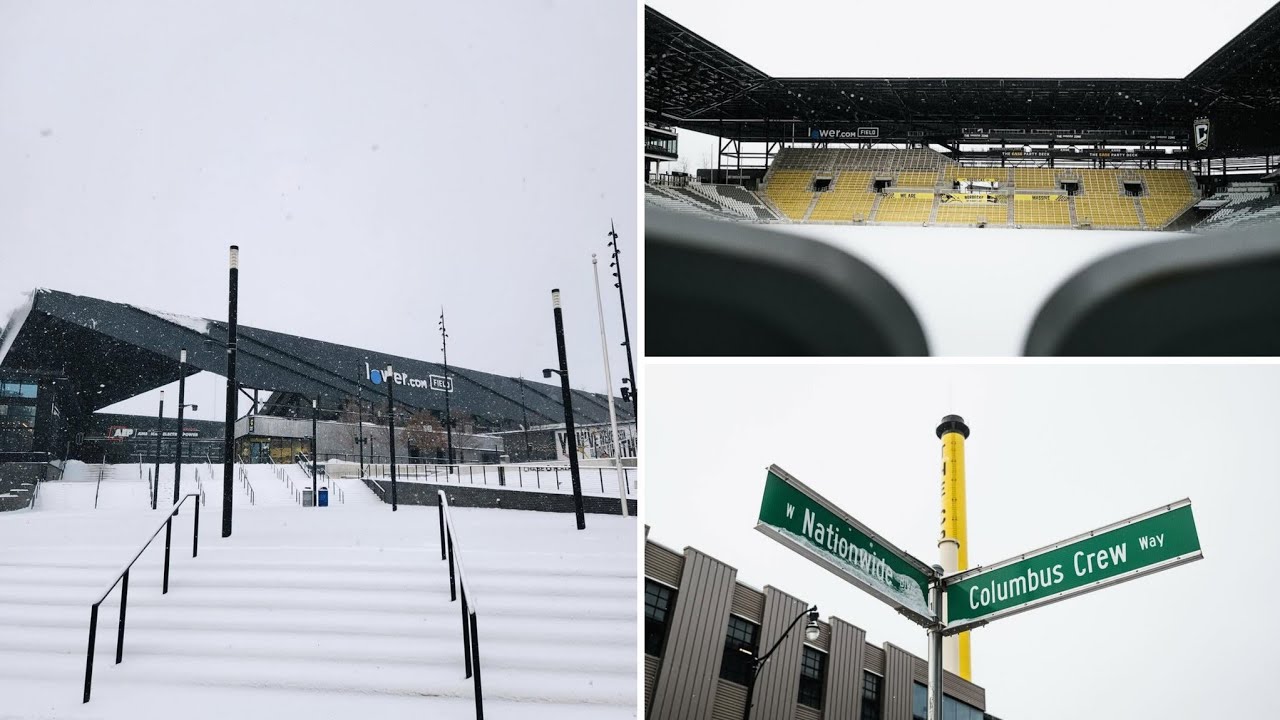 Full Snow at Lower. com Field Stadium! Home of Columbus Crew SC (MLS)