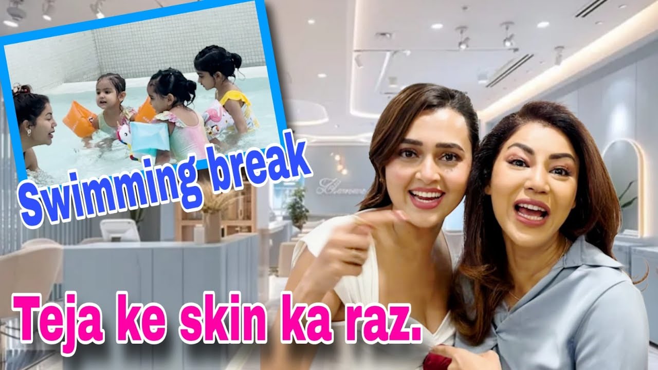 Swimming break Tejasswi ke chamakte skin ka raaz. | HINDI | Debina Decodes |