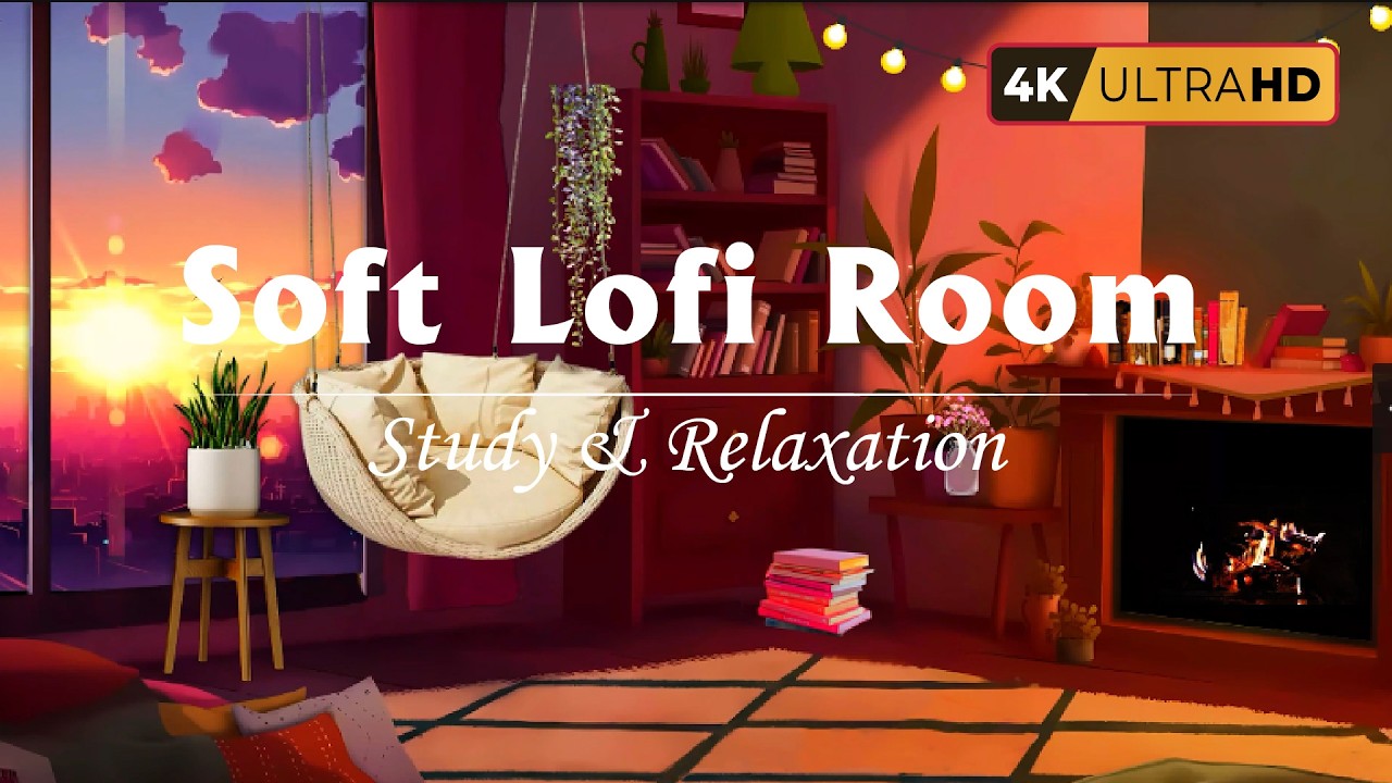 Soft Lofi Room 🎧 Chill Vibes for Peaceful Study & Relaxation  [ Lofi Hip Hop - Lofi Chill ]