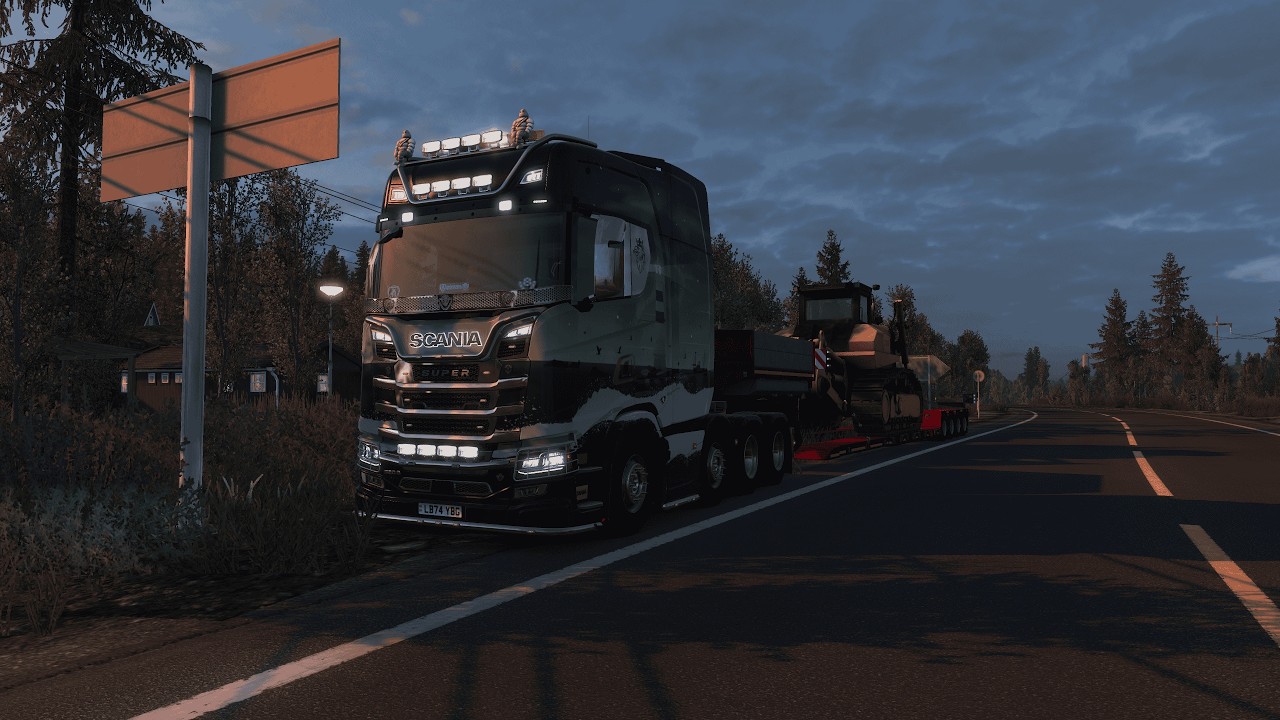 ETS2 Promods TMP ลากงาน 39 ตัน ขึ้นจากเหมือง