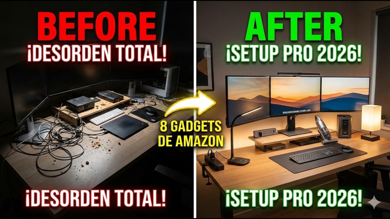 8 Gadgets de Amazon para un Escritorio ÉPICO: Guía de Setup 2026 🚀