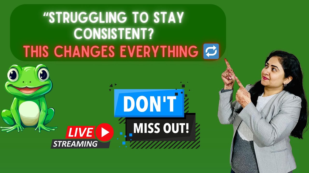 Struggling to stay Consistent? This changes Everything | consistency habits | youtubelive