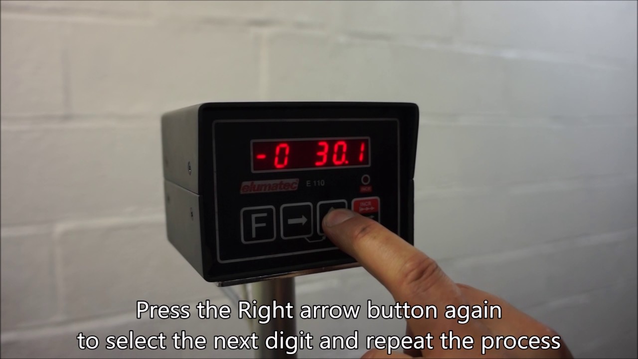 Elumatec e110 Calibration length