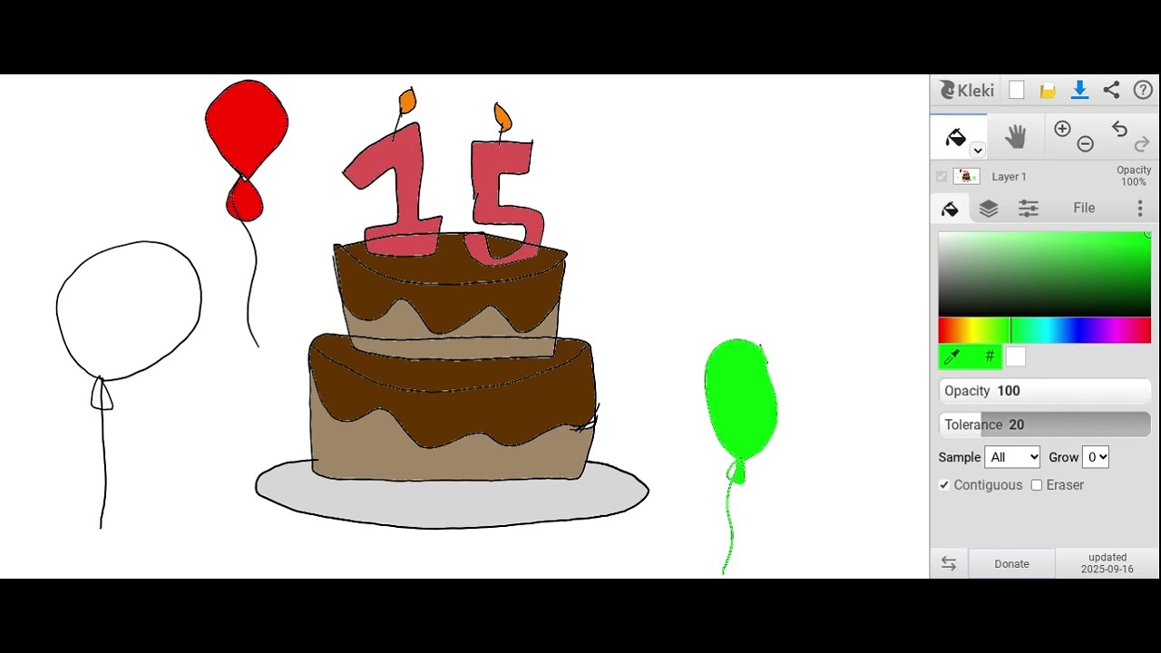 I Draw A Birthday Cake In Kleki(BIRTHDAY SPECIAL!!!)