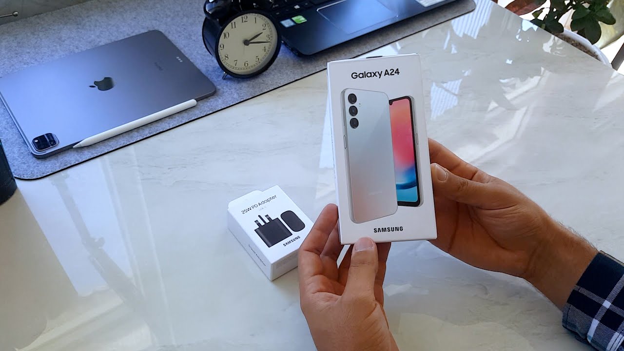 Samsung Galaxy A24 Unboxing | Silver Color And Setup & Camera