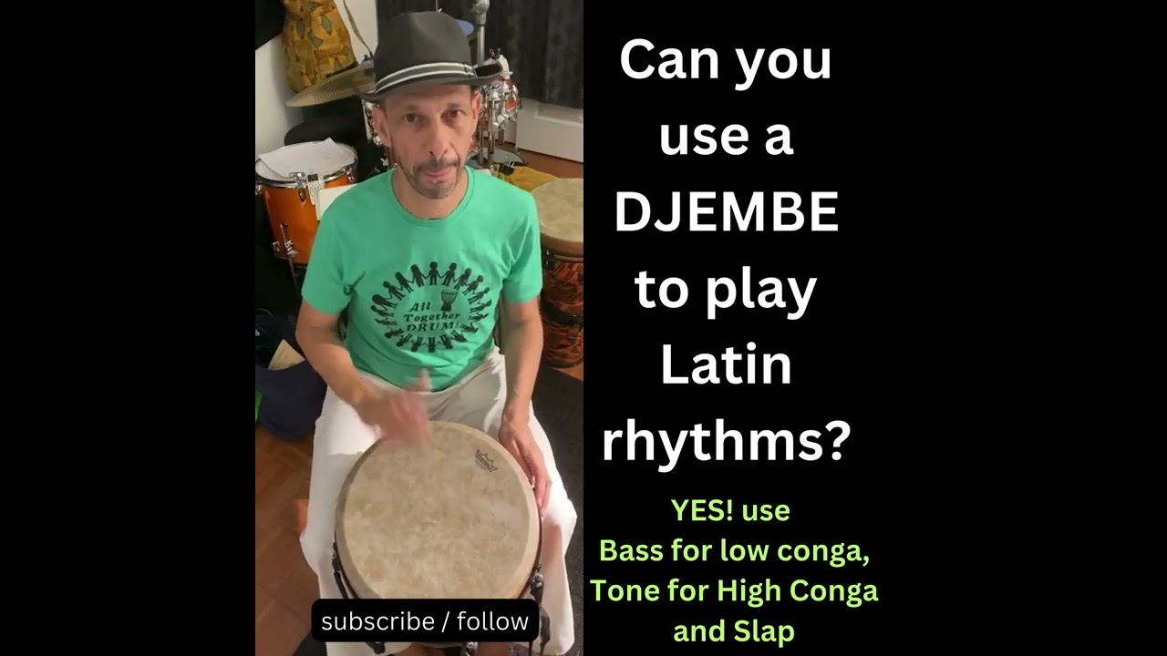 Play DJEMBE. Play Latin rhythms on a djembe.