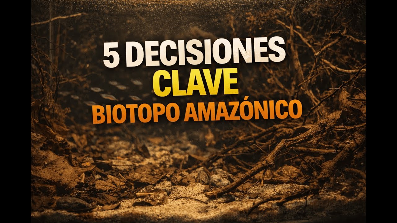 5 DECISIONES clave para MONTAR un ACUARIO de BIOTOPO AMAZÓNICO REAL