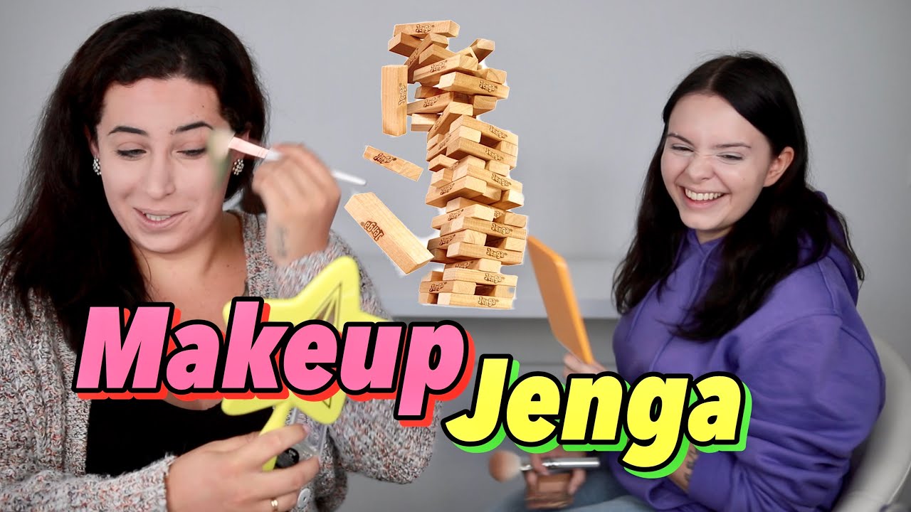 MAKEUP JENGA 🏗️ krasseste Makeup Challenge 🌋 Alycia Marie vs Jolina Mennen