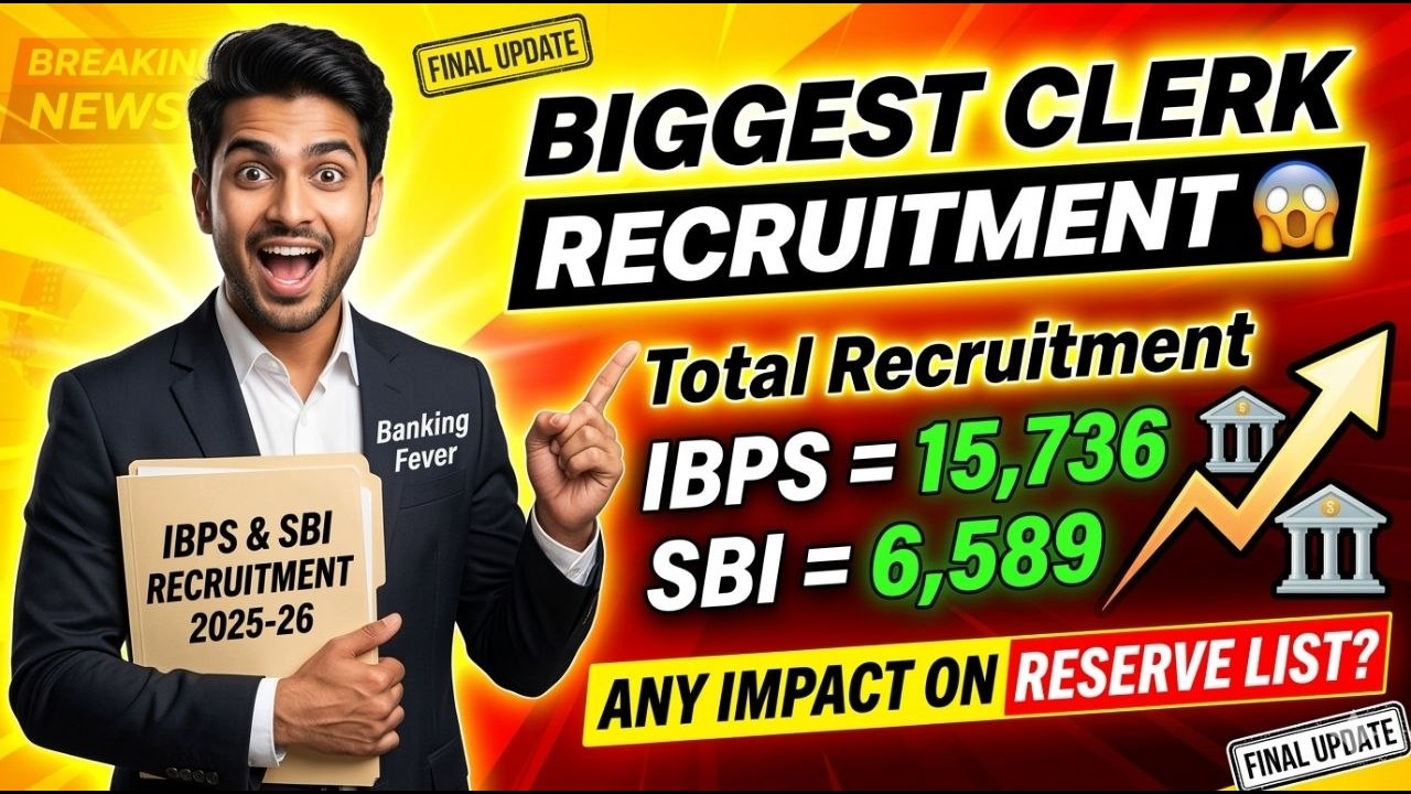 IBPS Clerk 2026 Big Recruitment Update 🔥 22,000+ Vacancies | AIBEA Circular Explained | Reseve List?