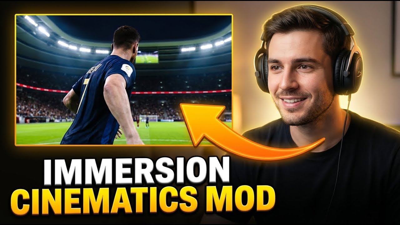 МОД &laquo;ПОГРУЖЕНИЕ И КИНЕМАТИЧЕСКИЙ РЕЖИМ&raquo; 🔥 Реализм нового уровня в PES 2021 и FL 26! 🎥⚽@MindTuts