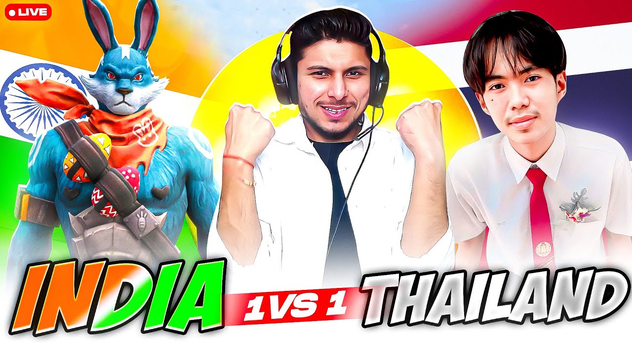 DEFEAT THAILAND 🇹🇭 PLAYER 😈 IN 1 vs 1 & TAKE 1000 💵 ON LIVE ❗  #nonstopgaming -free fire live