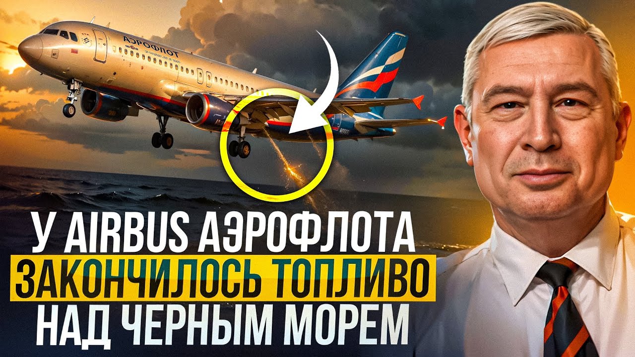 У Airbus Аэрофлота чуть не закончилось топливо над Черным морем. Комментарий Андрея Литвинова.