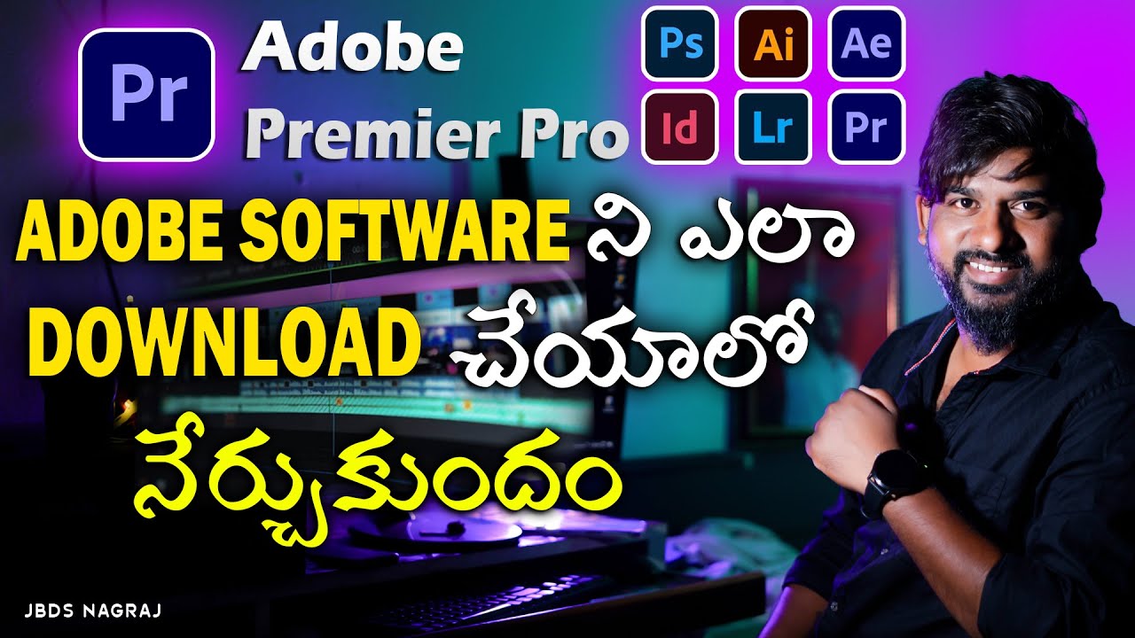 How to download Adobe Premiere Pro in Telugu