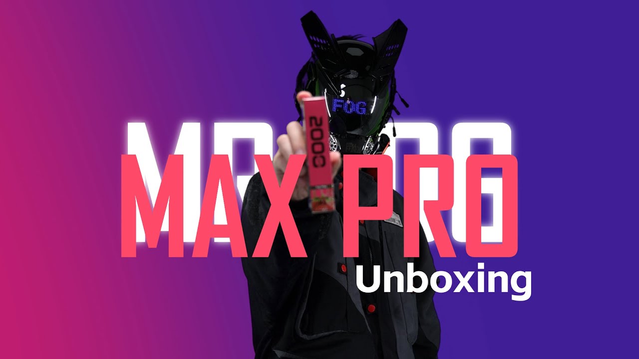 MR FOG MAX PRO 2000 Puffs Disposable Unboxing - Enjoy To The Last Puff