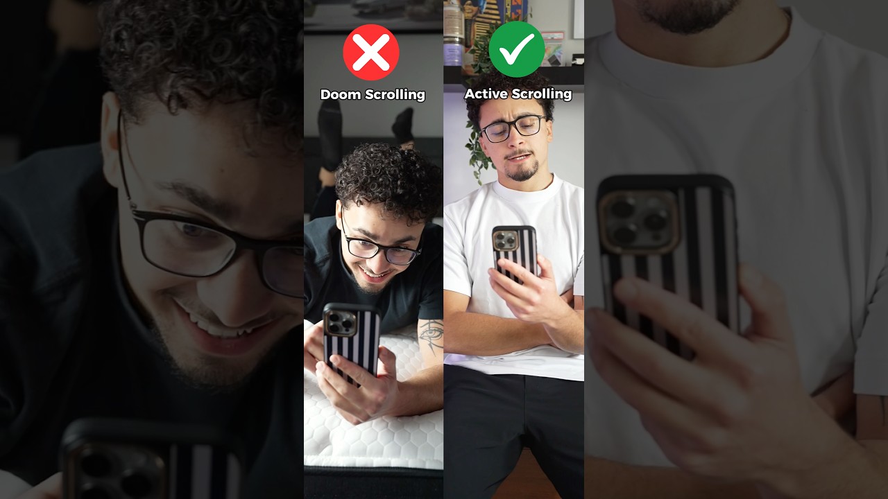 Doom Scrolling vs Active Scrolling