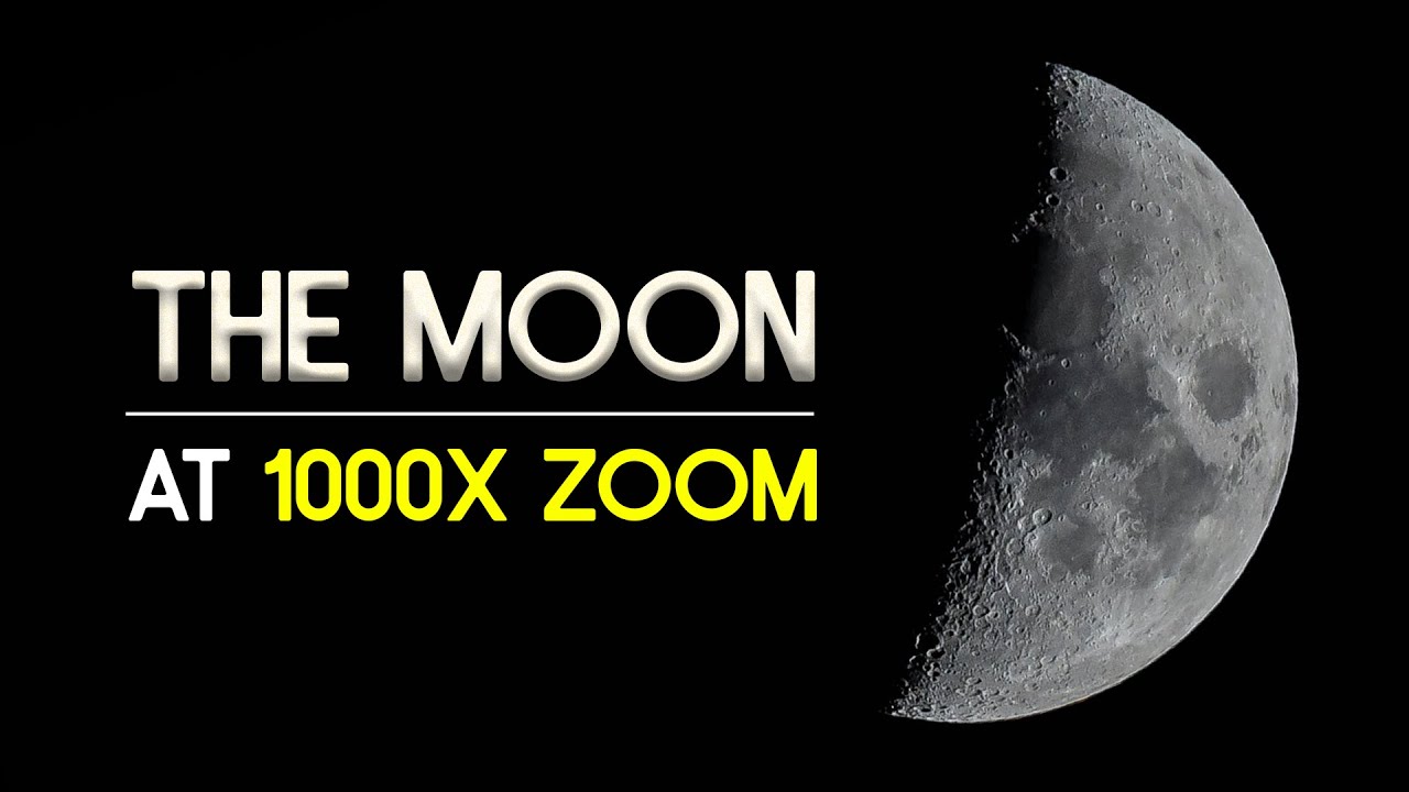 The Moon at 1000x Telescope Zoom (Magnification)