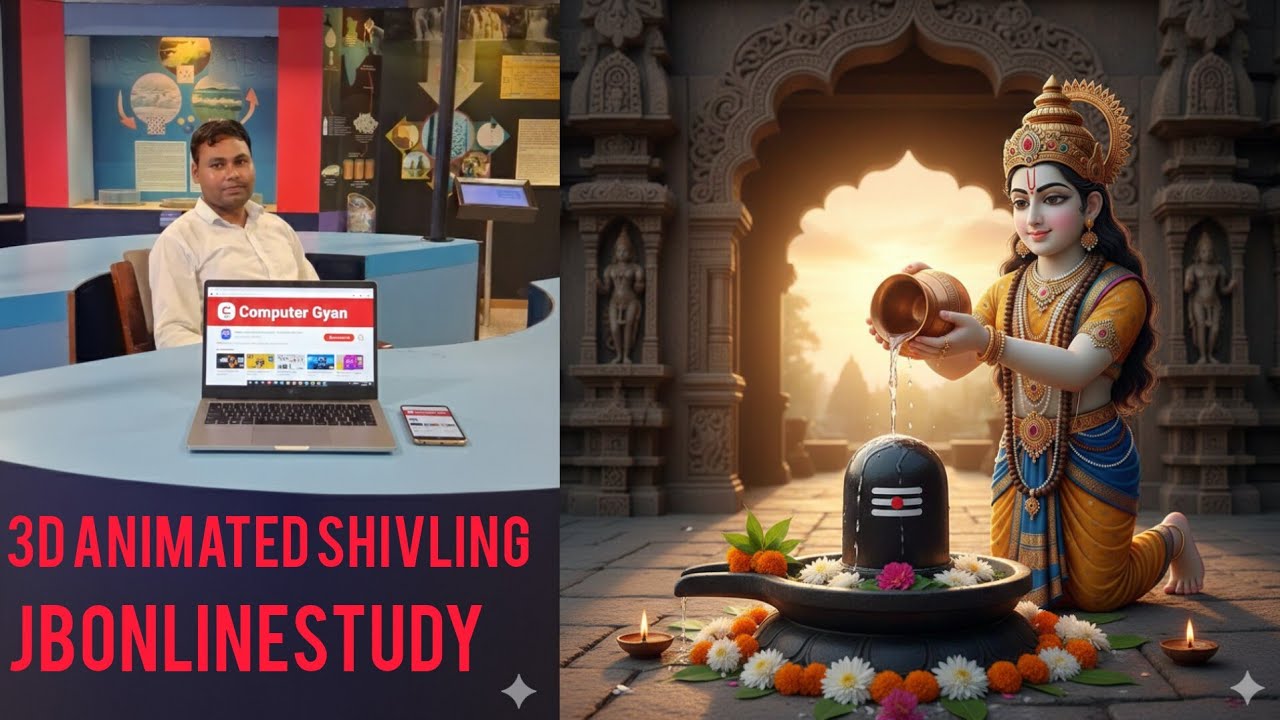 #3D animated shivling#creating presentation in powerpoint#graphical design in computer#live