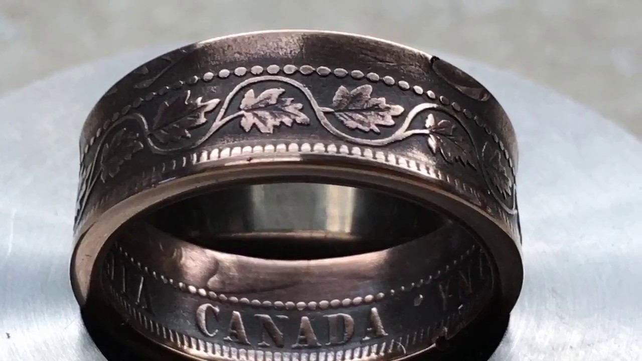 Making a 1900 Canadian Large Cent Coin Ring - Day 30 Vlogust 2017