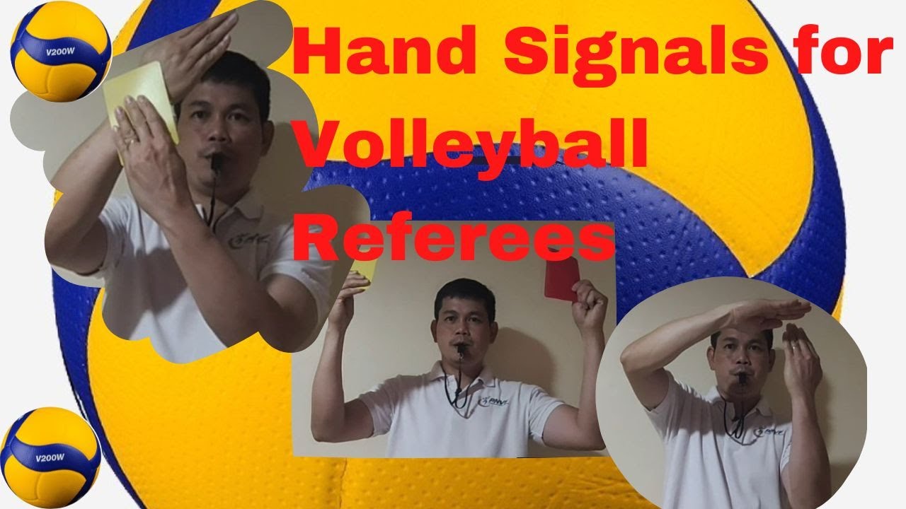 Hand Signals for Volleyball Referees
