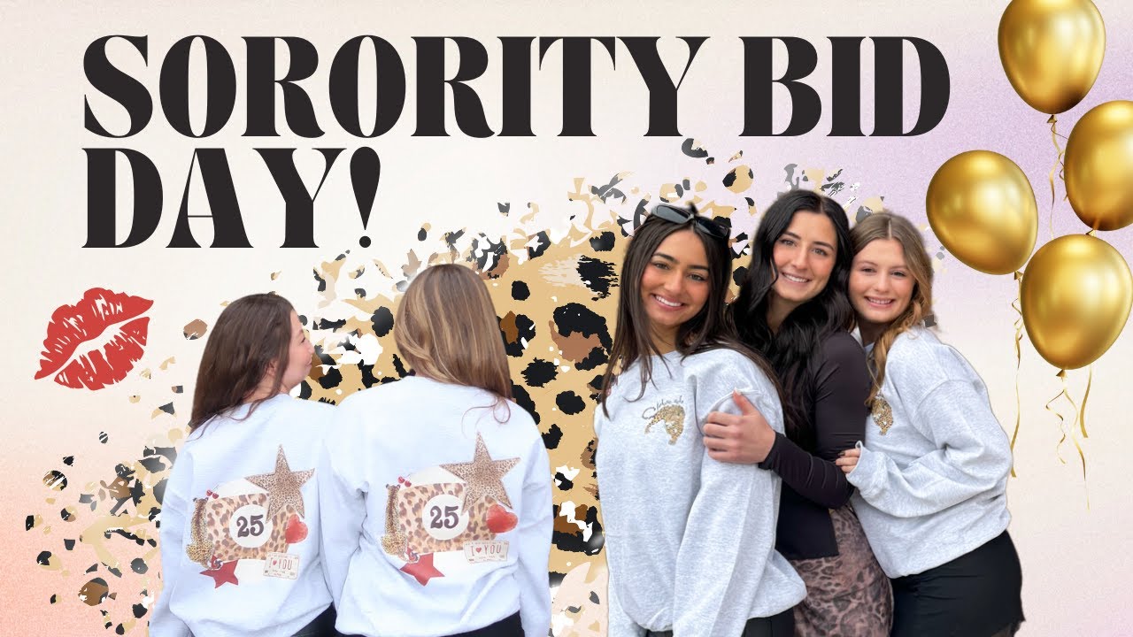 My Sorority Bid Day Vlog | A Day at the University of Michigan