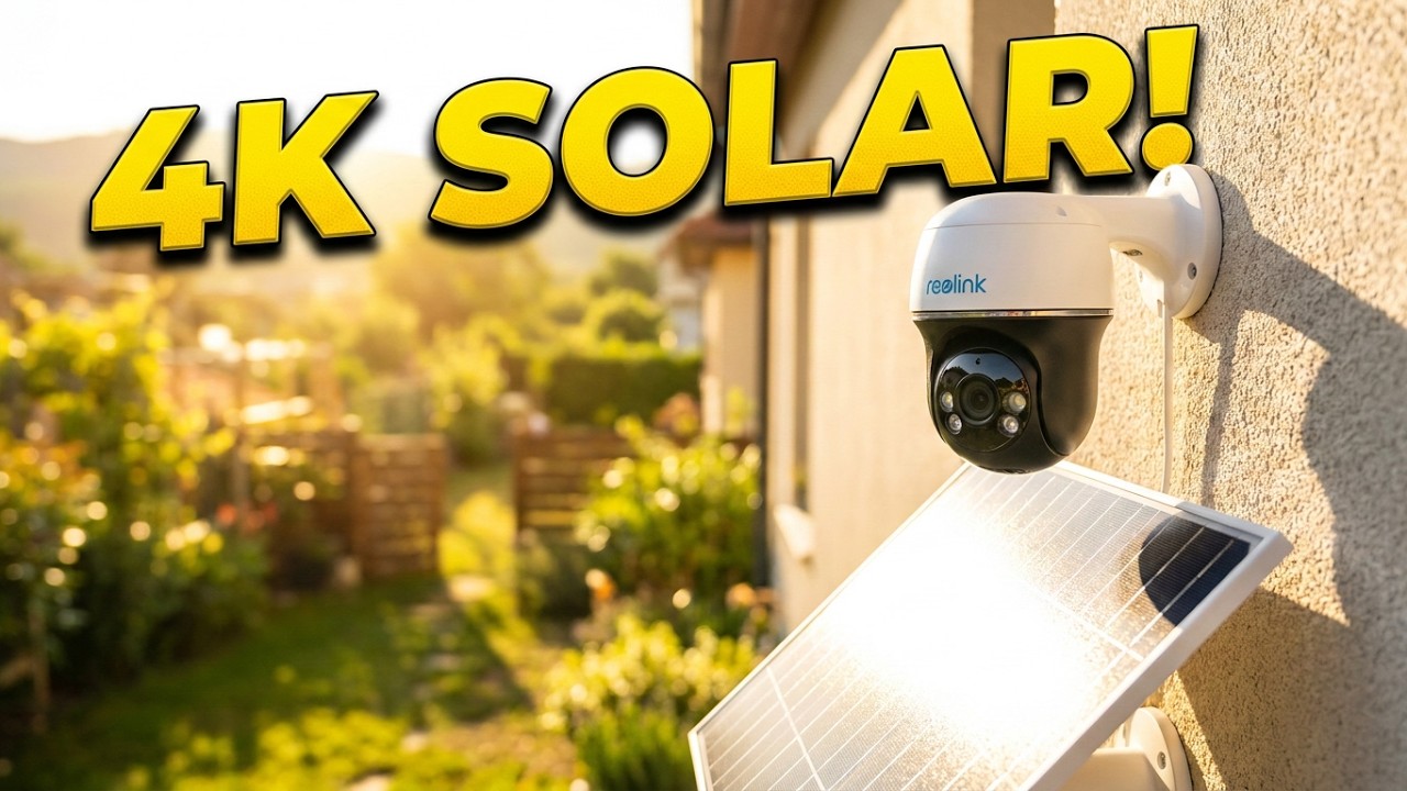 Câmeras de vigilância Reolink 4K: segurança exterior com energia solar e visão a cores à noite