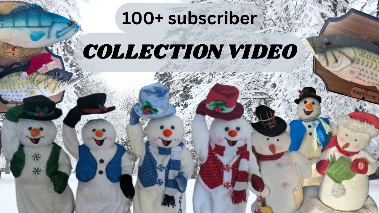 Spinning snowflake snowman collection! (Plus other gemmy stuff)