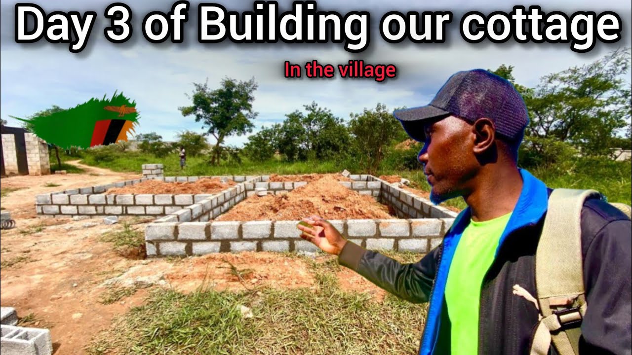 #daythree of building our tiny home in a village in Zambia