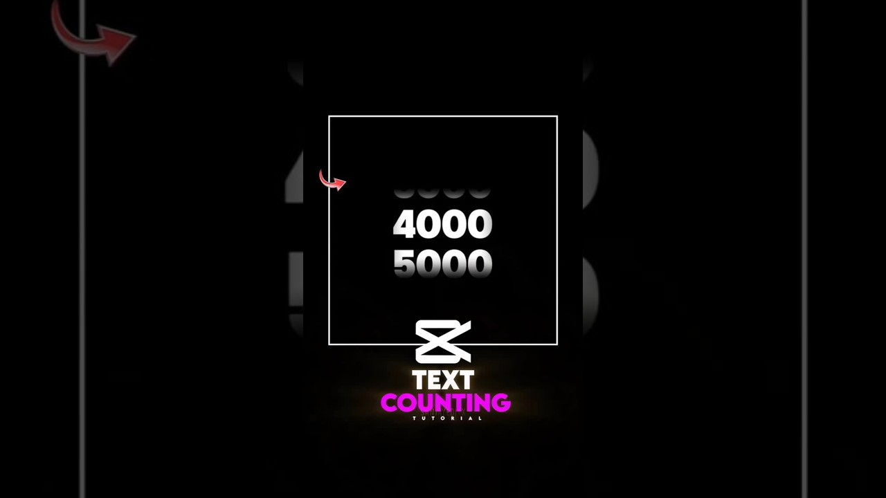 TEXT COUNTING EFFECT IN CAPCUT #capcut #edit #shorts