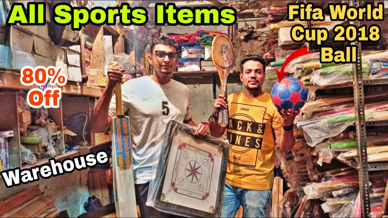 Cheapest Branded Sports Item | 80% Off | Wholesale Ke Rate Me Retail | Cricket Bat, Fifa Ball,Carrom