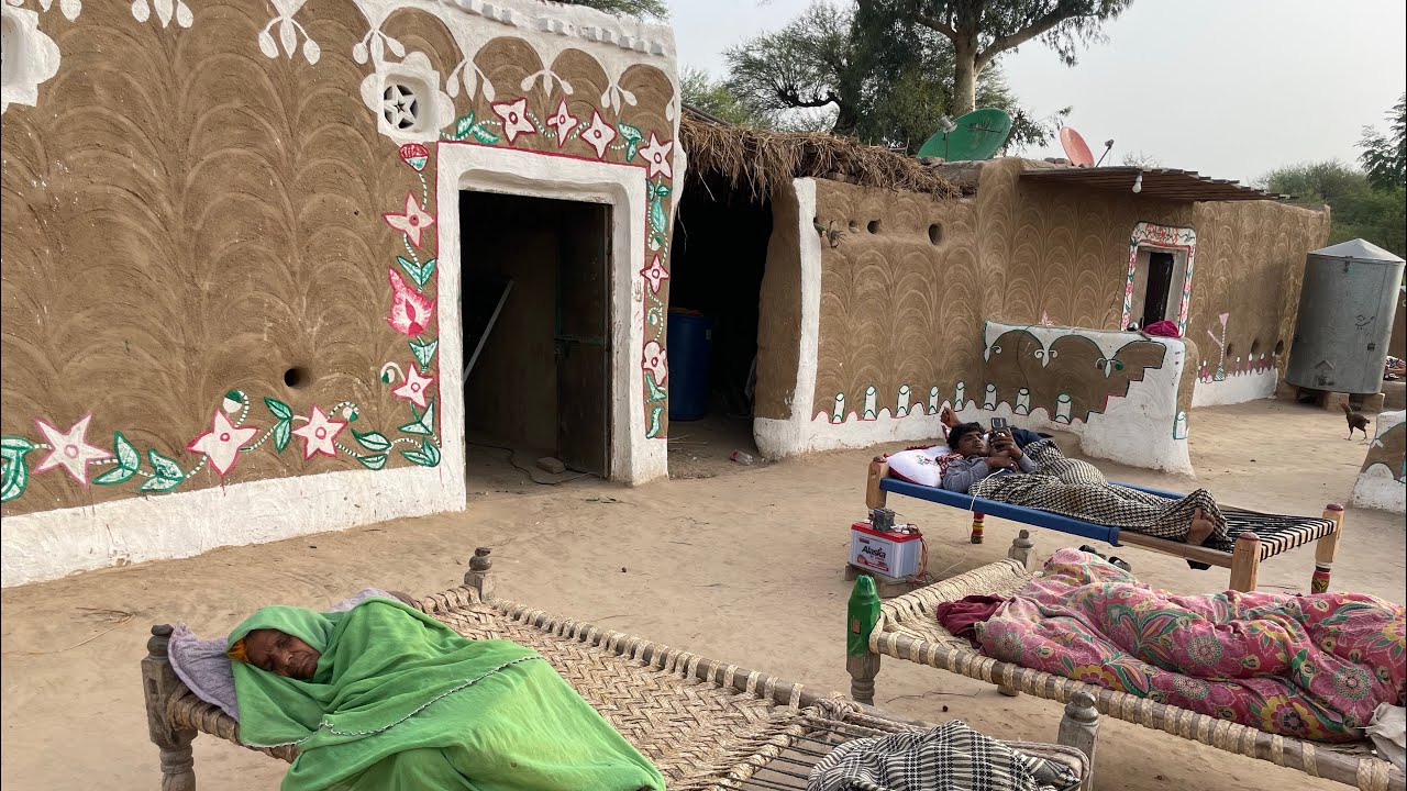 Village Women Morning Routine In Hot Summer Heat Pakistan || Village Life Pakistan || Desert Food 