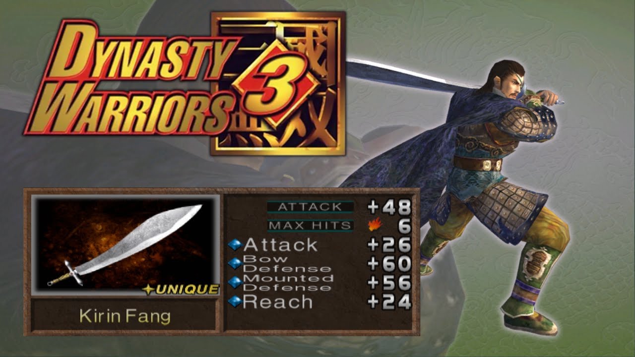 Xiahou Dun - 4th Weapon | Dynasty Warriors 3 (4K, 60fps)