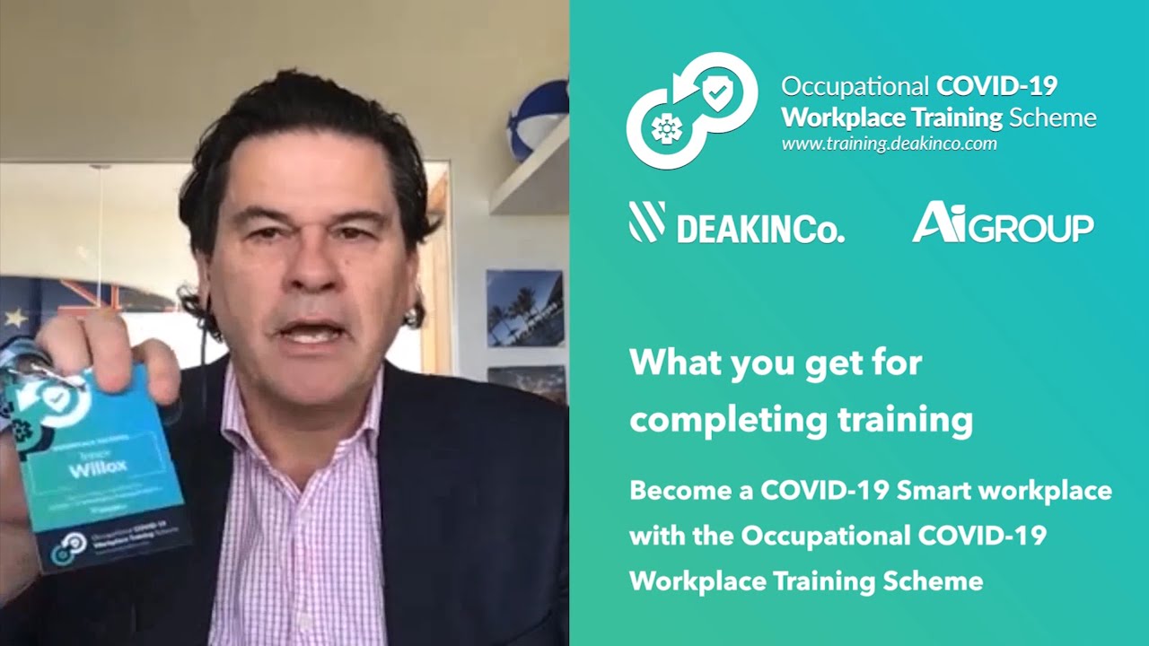 Innes Willox Ai Group CEO endorses the Occupational COVID-19 Workplace Training Scheme