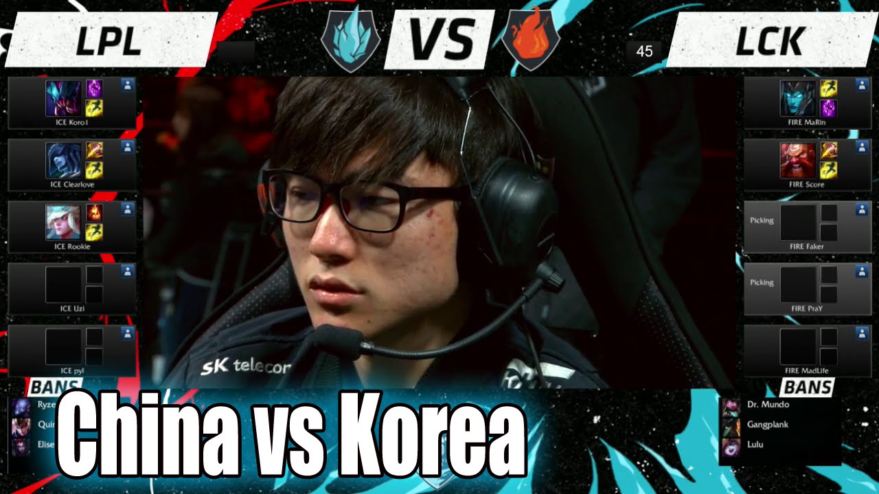 LPL vs LCK | Day 2 LoL All-Star 2015 in Los Angeles | China (ICE) vs Korea (FIRE) Allstar