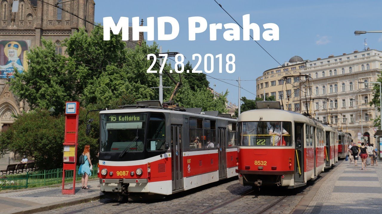 [Praha] MHD Praha 27.8.2018 | Tramvaje, autobusy