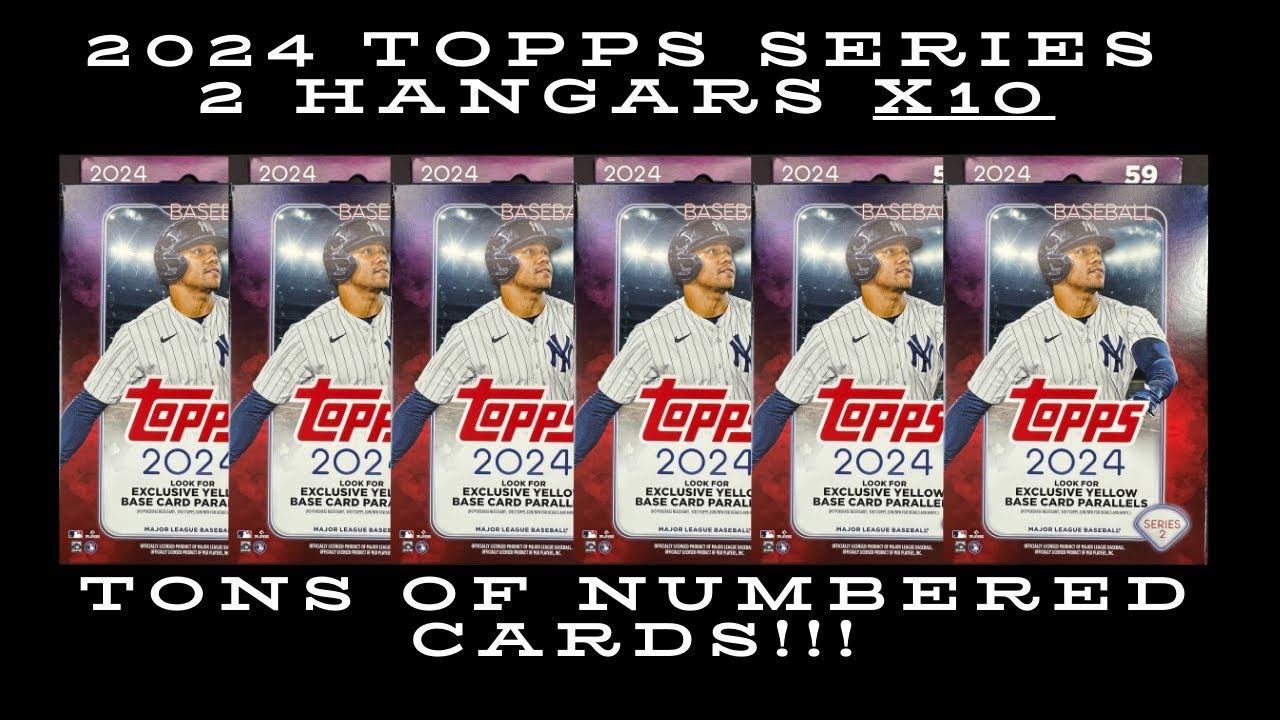 2024 Topps Series 2 Hangar Box Opening x10. So Many Numbered Cards!