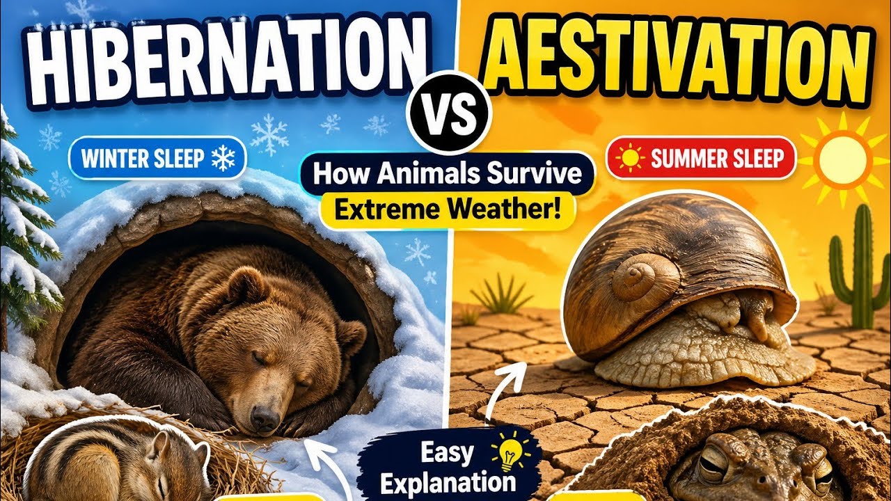 Hibernation and Aestivation Explained | Science Simplified 