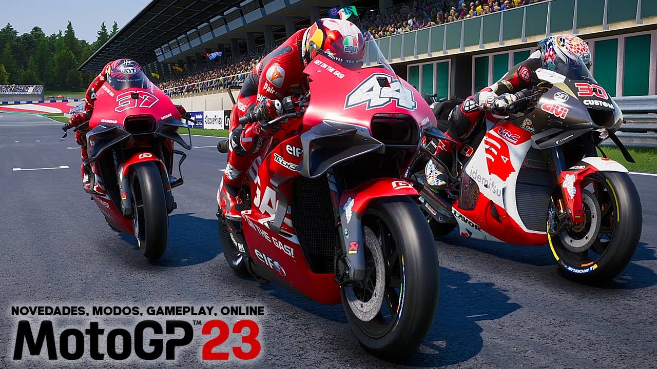 Así es MotoGP 23 (Juego final PS5) Gameplay, menú, novedades, modo trayectoria, online...