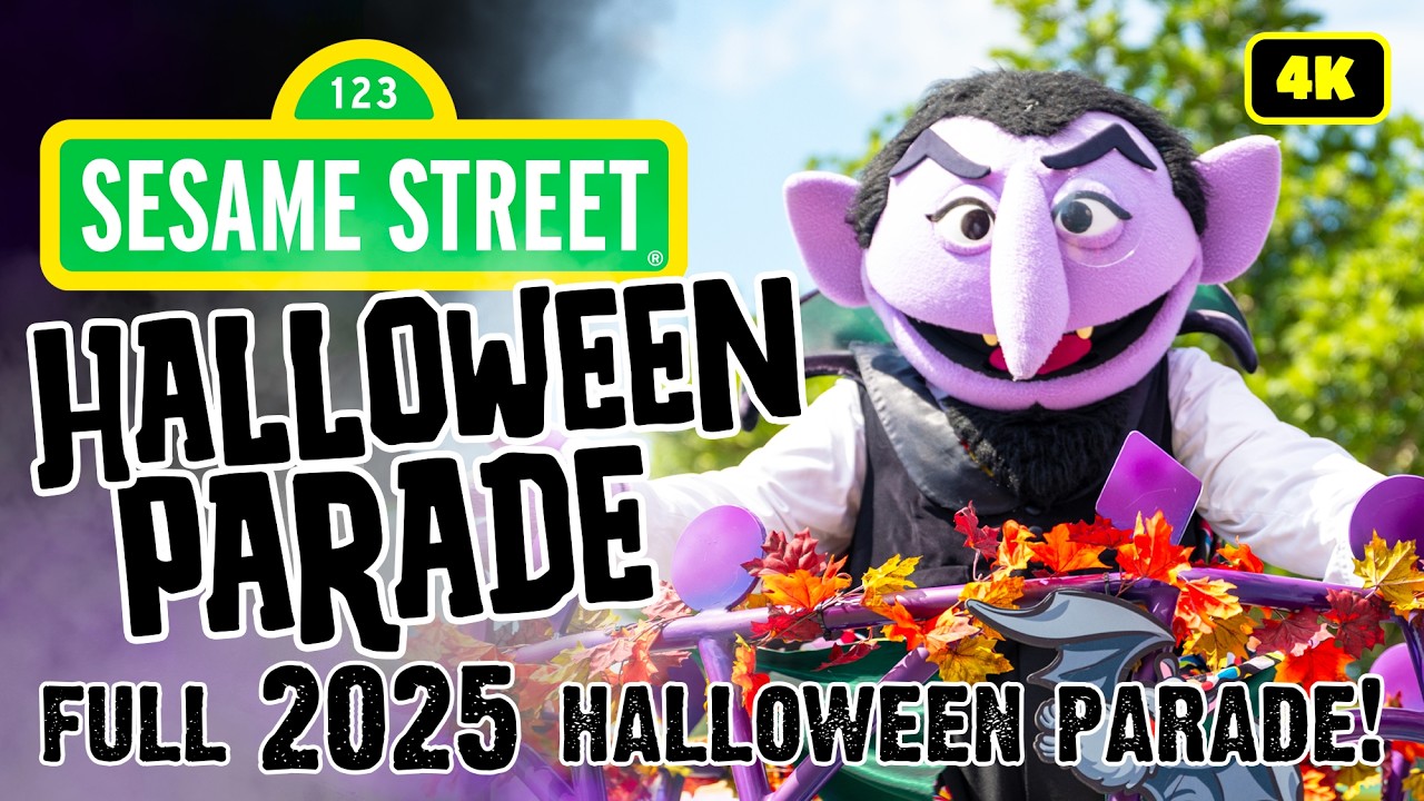 Sesame Street Halloween Parade 2025 at SeaWorld Orlando - Full Parade in 4k