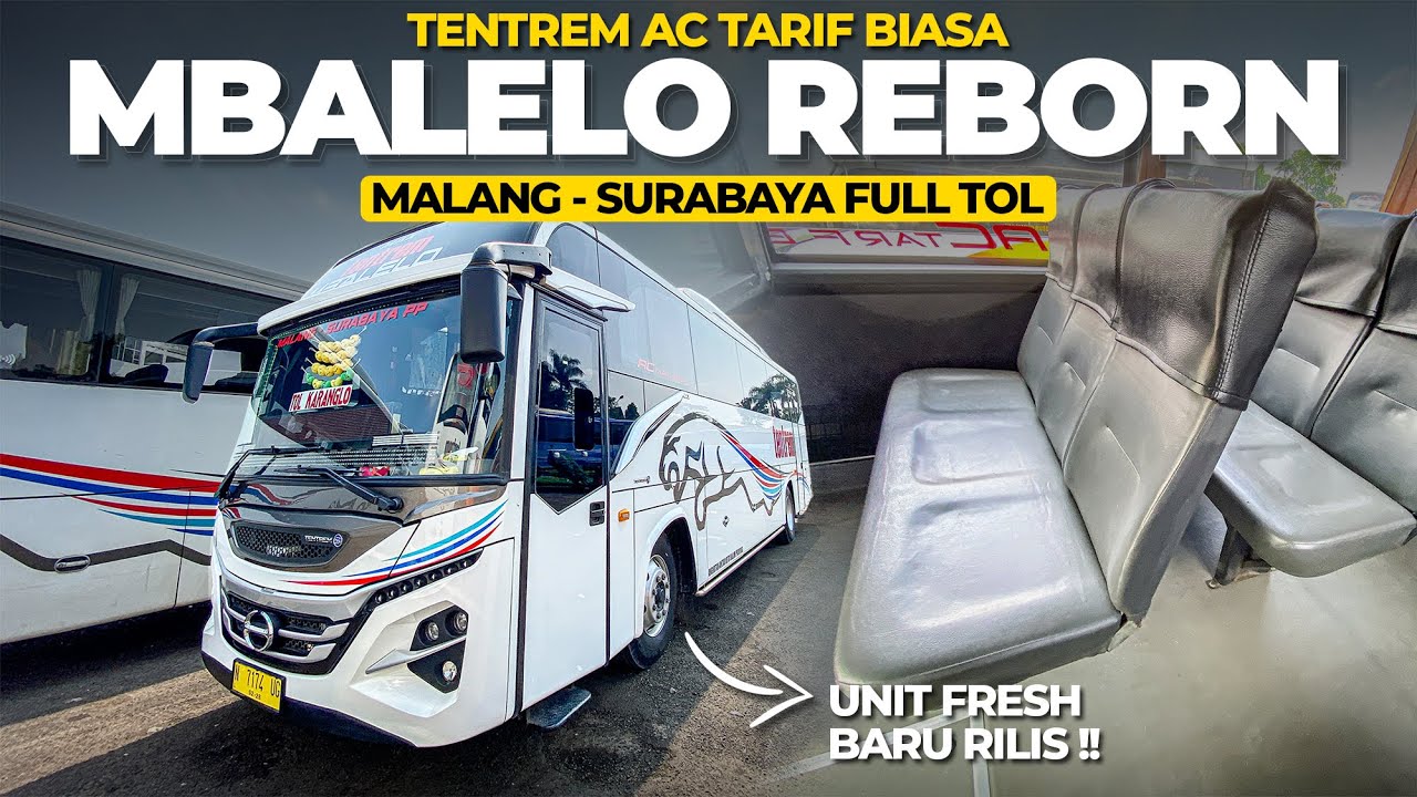 GEBRAKAN BARU PEMAIN LAWAS, LANGSUNG DISERBU PENUMPANG! Naik Bus Terbaru Tentrem Malang-Surabaya