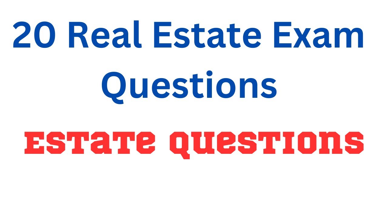 20 Real Estate Exam Questions About Estates - What are the different types of estates in real estate