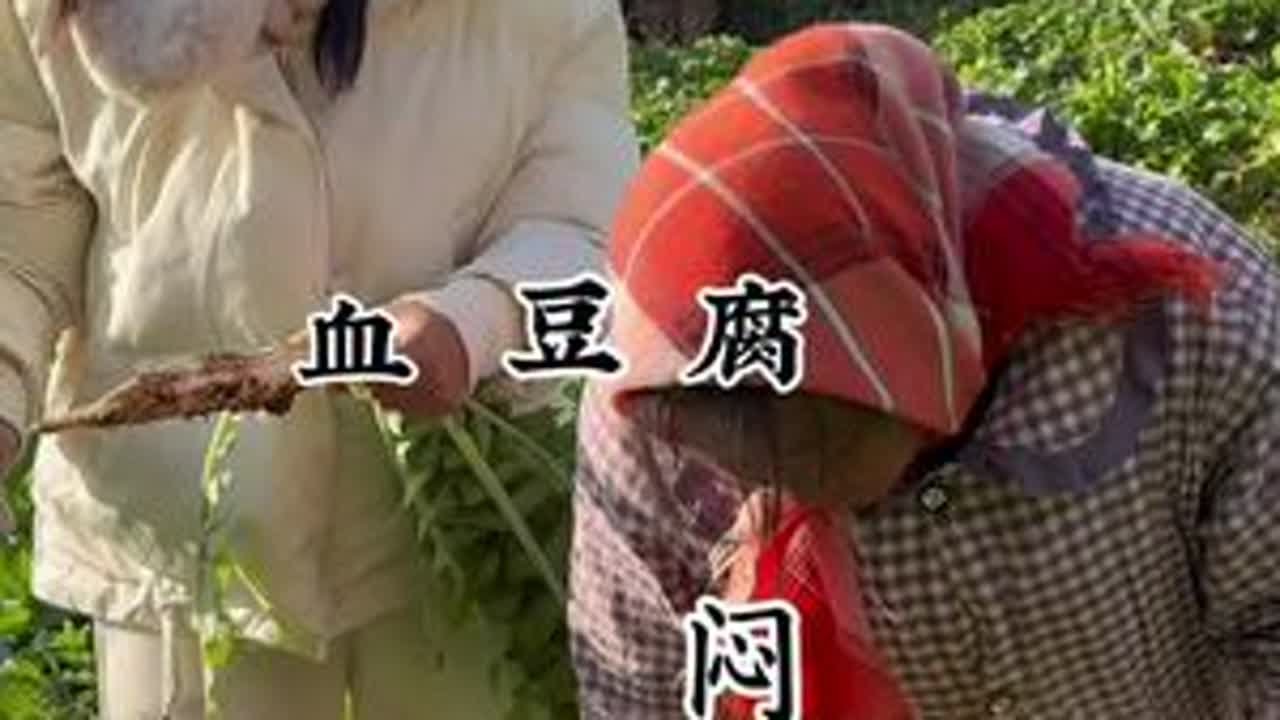 妈妈看到视频的时候一定很难过吧#我的乡村生活 #血豆腐 #大山里的味道