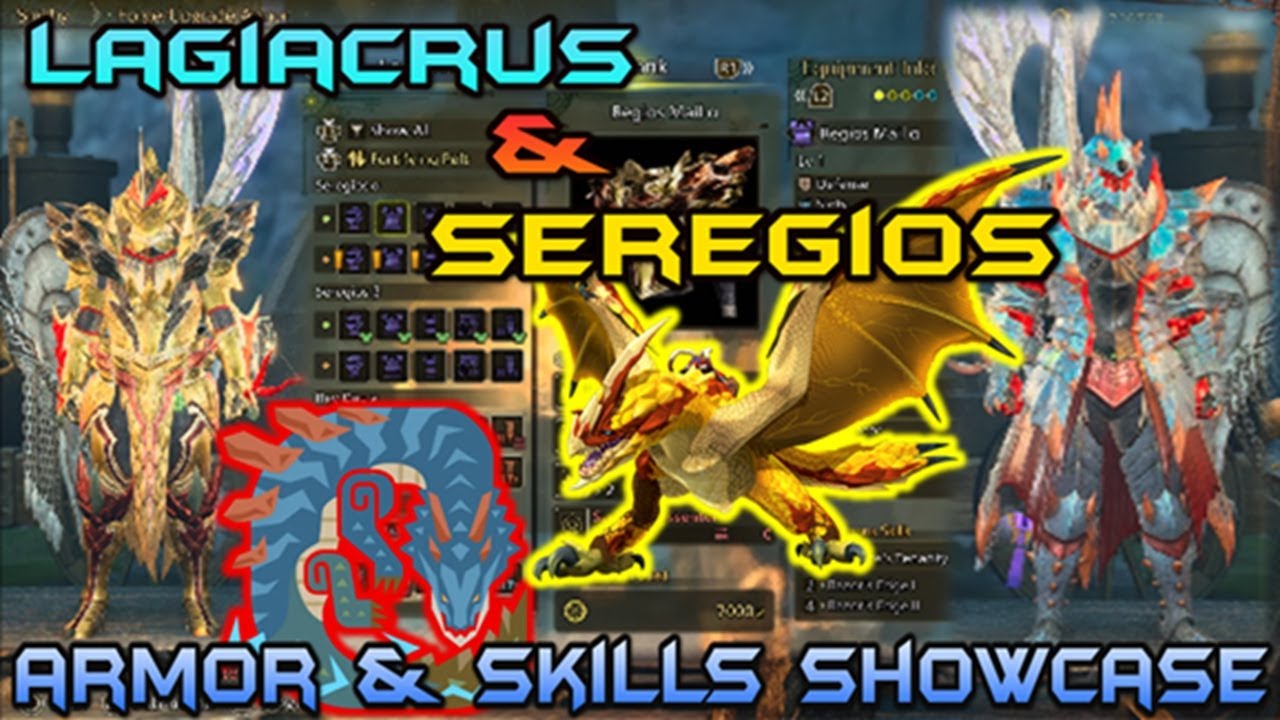 SEREGIOS AND LAGIACRUS ARMOR & SKILLS SHOWCASE FIRST LOOK!|MH WILDS!