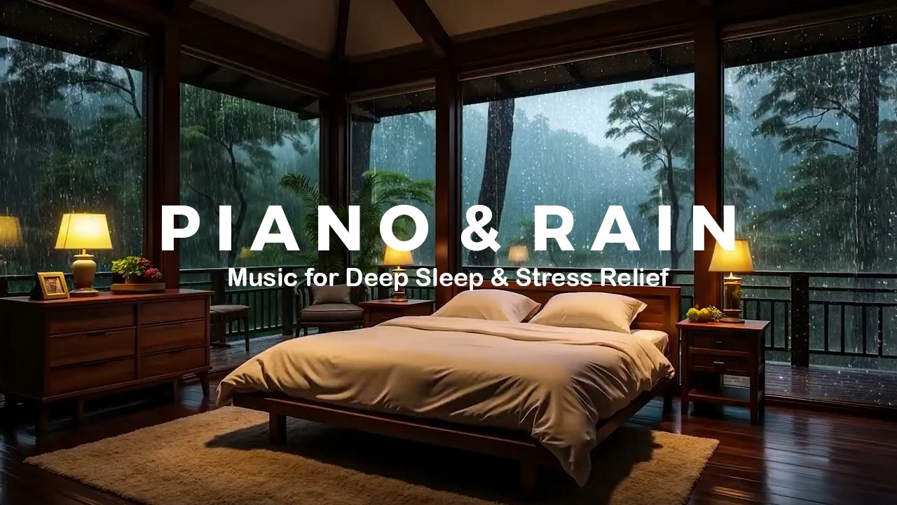 Peaceful Piano Music for Insomnia Relief – Quiet Bedroom Ambience for Stress Relief