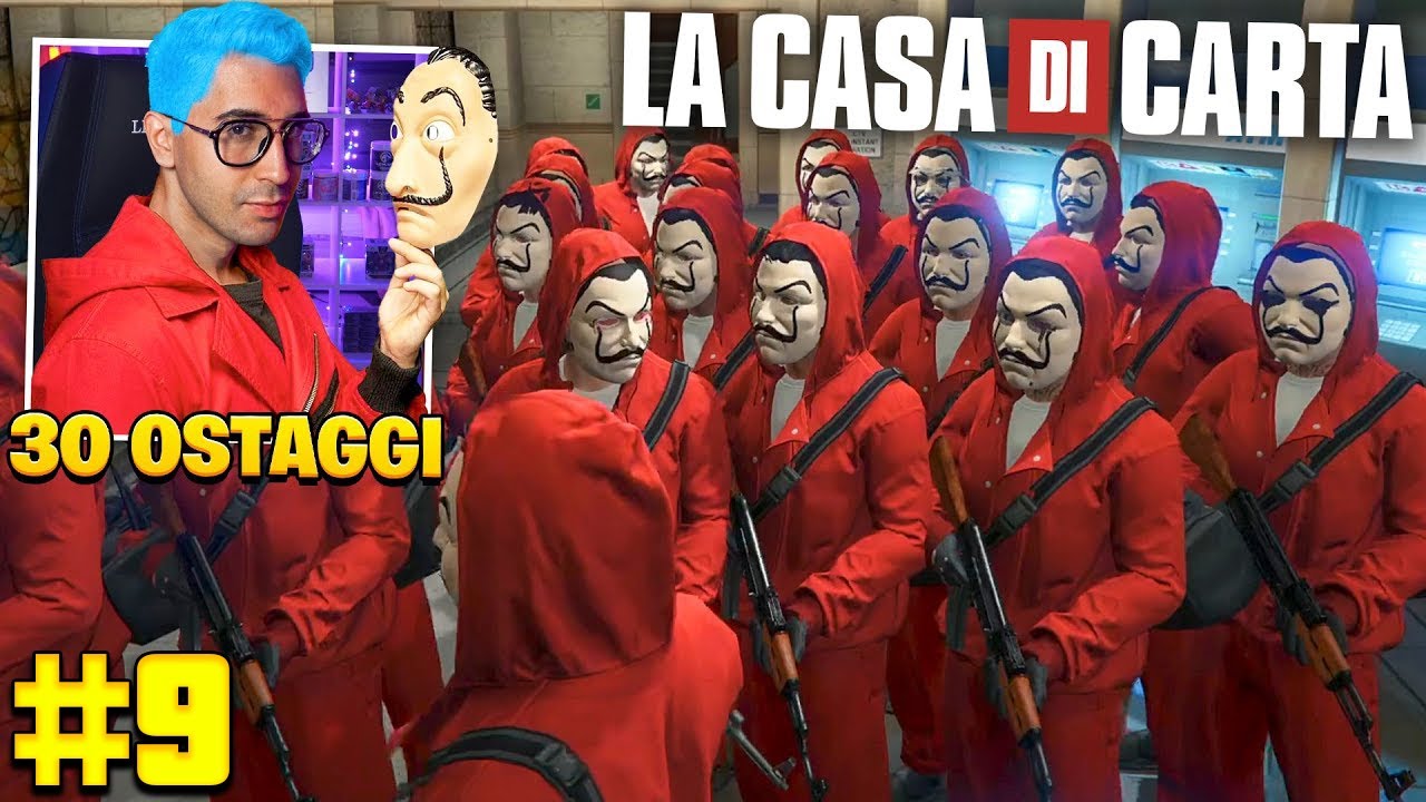 LA RAPINA PIÙ GRANDE della CASA DI CARTA con 30 OSTAGGI ! (IQ 500) (AHIAAA ADVENTURE EP.9)