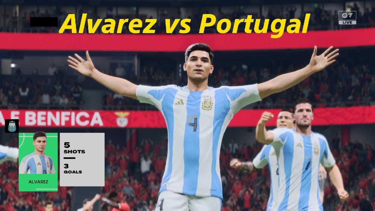 FC26 - Argentina vs Portugal - Alvarez went solo to win the game